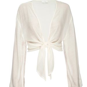 Monday swimwear Tahiti Tie Top - Ivory